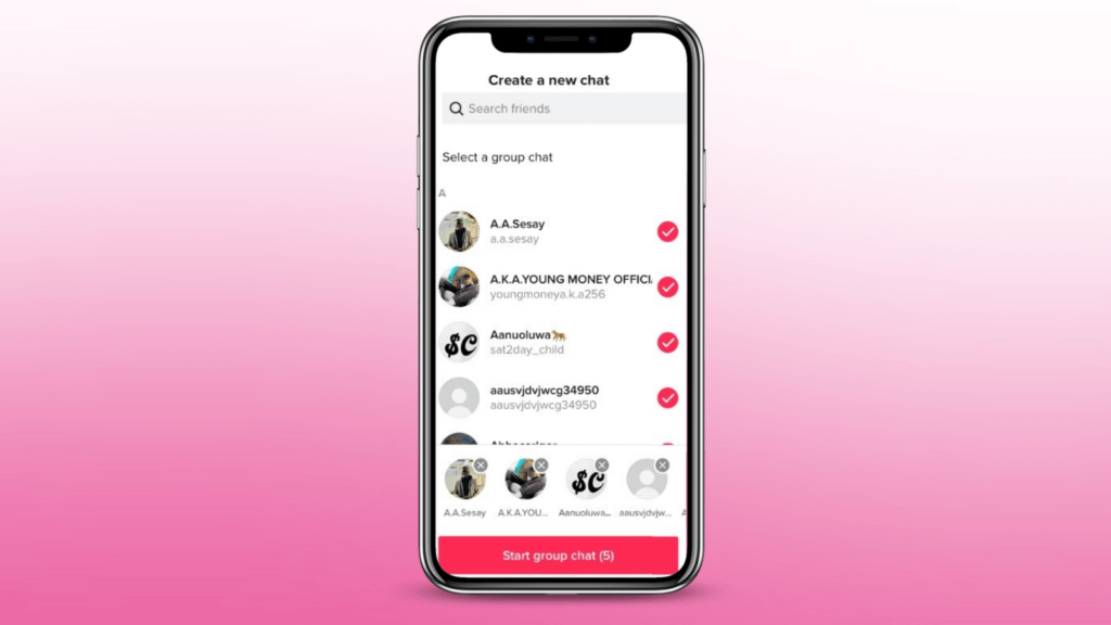 TikTok group chats