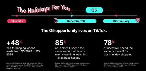 TikTok comprehensive guide for post-holiday marketing