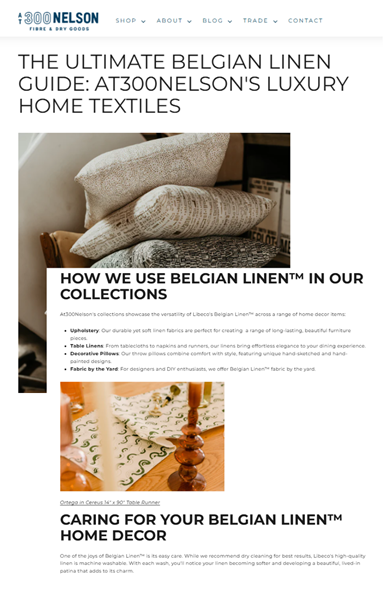 At300Nelson Ultimate Belgian Linen Guide